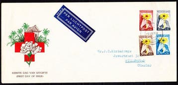 Nederland 1949 - Voorloper FDCs NIWIN zegels, Gestempeld