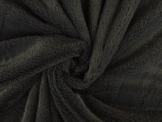 Kortharig bont stof – Donkergrijs, 120 cm of meer, Ophalen of Verzenden, Polyester, Grijs