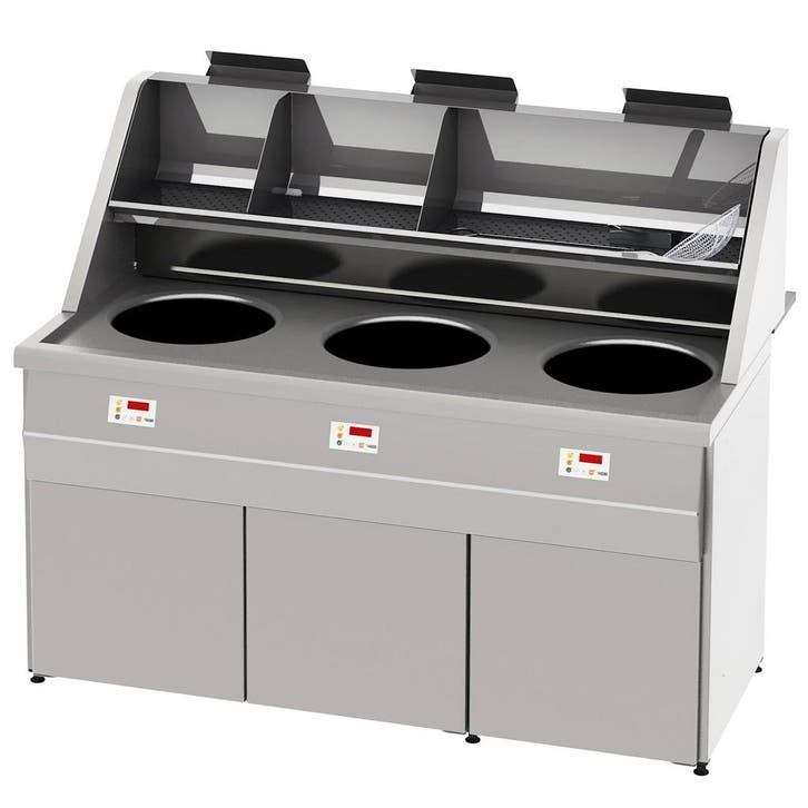 Friteuse | SANTANA | Propaangas | 18+18+18L | 54kW |, Zakelijke goederen, Horeca | Keukenapparatuur, Nieuw in verpakking, Verzenden