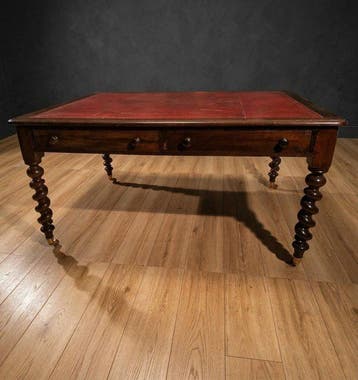 Schrijftafel - Mahonie - Antieke Engelse bureau-tafel