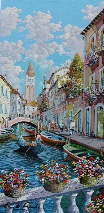 Ernesto Rispoli (1948) - Lungo il canale (Venezia)