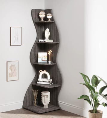 Moderne 5-Laags Hoek Boekenkast – Design Hoekkast Hout, Huis en Inrichting, Kasten | Boekenkasten, Verzenden, Nieuw