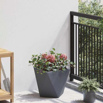 vidaXL Plantenbak Antraciet 30 x 30 x 30 cm Staal, Verzenden, Minder dan 60 cm, Nieuw, Metaal