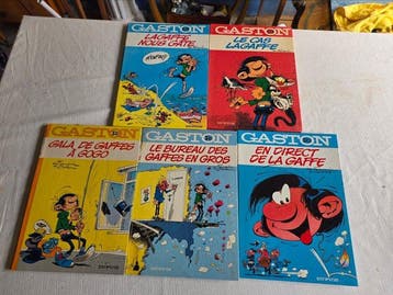 Gaston - 5x C - EO/Ré - 5 Album - 1970/1974, Nieuw