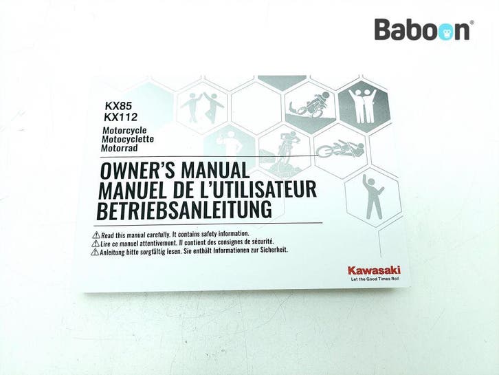 Instructie Boek Kawasaki KX 85 2014-> English, French,, Motoren, Onderdelen | Kawasaki, Gebruikt, Verzenden