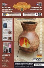 Sol-y-Yo Chimenea Mexicaanse tuinhaard Barbecue XL 4 kleuren, Ophalen of Verzenden, Nieuw, SOL-Y-YO, Met accessoires