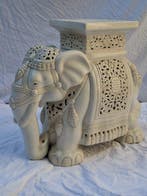 Plantentafel - XXL Olifant - Keramiek - bijzettafel