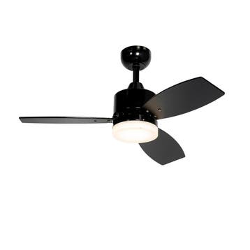 Buiten plafondventilator zwart 91.3cm incl. LED dimbaar met, Verzenden, Nieuw, Modern