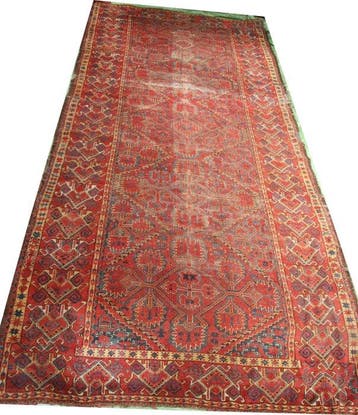 Antiek Ersari Beshir Turkmen tapijt circa 1880 13 x 5,9 ft, Huis en Inrichting, Stoffering | Tapijten en Kleden, Nieuw