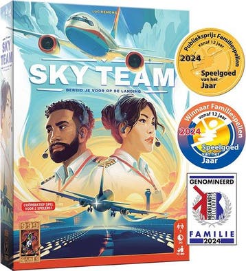 999 Games - Sky Team - Bordspel - Voor 2 spelers - Winnaar, Verzenden, Nieuw