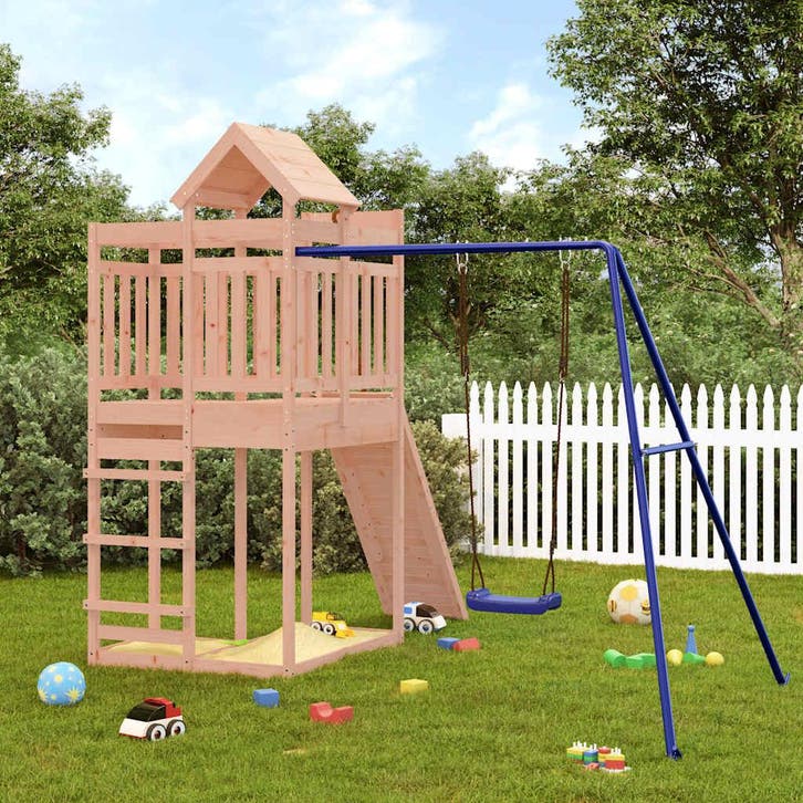 vidaXL Speelhuis massief douglashout, Kinderen en Baby's, Speelgoed | Buiten | Speeltoestellen, Nieuw, Verzenden