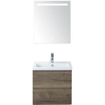 Vogue Badmeubelset 60 cm - Greeplijst in Kleur - Tabacco -, Ophalen of Verzenden, Nieuw