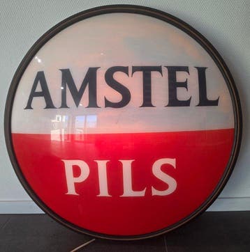 Amstel - Amstel Pils reclamebord met verlichting. -