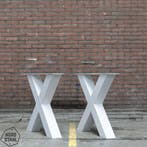 Stalen onderstel tafel - X Poot 10x10 cm, Verzenden, Nieuw