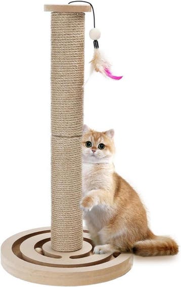 Krabpaal voor katten - 55x30x30x cm - Bruin - Nobleza, Verzenden, Zo goed als nieuw