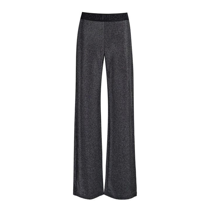 MAC • Wideleg spirit glitter pantalon • 36, Kleding | Dames, Broeken en Pantalons, Grijs, Nieuw, Maat 36 (S), Verzenden
