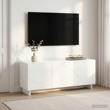 vidaXL tv-meubel 90 x 34,5 x 40 cm Hoogglans Wit Bewerkt, Verzenden, Nieuw, 50 tot 100 cm, Minder dan 100 cm