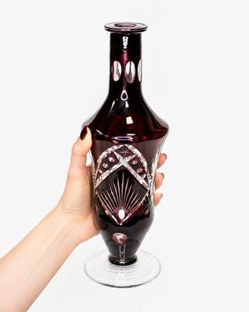 Karaf - Glas - Luxe Tsjechische Robijn