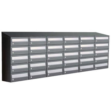 Brievenbusunit Hive set wand 6-breed, 5-hoog - antraciet, Verzenden, Nieuw