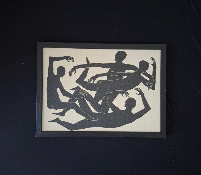 Kiasmo - Vincenzo DAlba - Lijst - Hout, Canvas, Antiek en Kunst, Kunst | Designobjecten