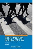 Birds Modern Insurance Law 9780414071001, Boeken, Verzenden, Zo goed als nieuw