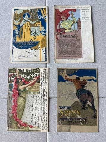 Italië - Ansichtkaart (4) - 1900-1900, Gelopen