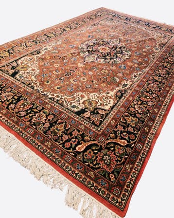 Groot perzisch tapijt Mashad 340x225 wollen vloerkleed iran, Huis en Inrichting, 200 cm of meer, Ophalen of Verzenden, Zo goed als nieuw