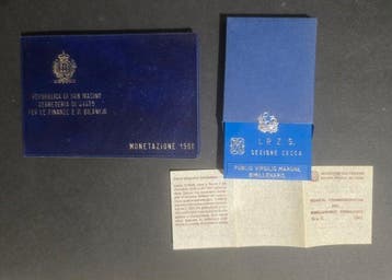 San Marino. Serie divisionale 1988 + 500 Lire Commemorative
