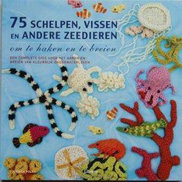75 Schelpen, vissen en andere zeedieren om te haken, Verzenden, Zo goed als nieuw, Jessica Polka