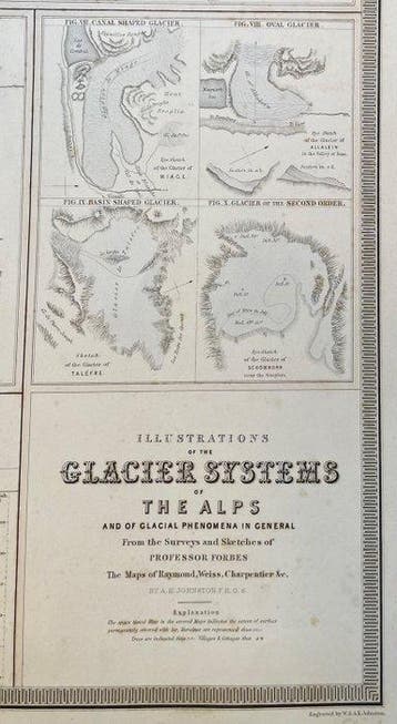 GEOLOGY/Glaciers - James Forbes/ A.K.Johnston -
