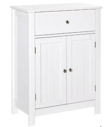 Witte Badkamerkast met Verstelbare Plank – Opbergkast 60×30×, Verzenden, Nieuw