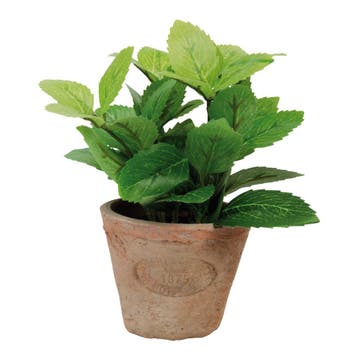 Kunstplant Munt in Pot - 13.8x16.2 cm