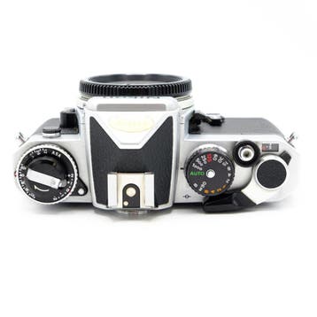 Nikon FE Camera Body Zilver (Occasion) + 1 jaar Garantie, Ophalen of Verzenden, Gebruikt, Spiegelreflex, Nikon