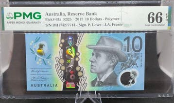 Australië. - 10 Dollars 2017 - Pick 63a / R325 (Zonder