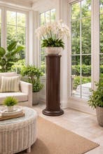 Beeld, 107 cm hoge zuil of pilaar - 107 cm - Hout