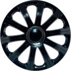 J-Tec 4-Delige Wieldoppenset Modena 15-inch zwart + chroom, Ophalen of Verzenden, Nieuw