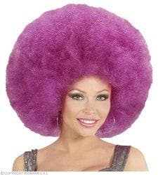 Mega afro pruik paars, Ophalen of Verzenden, Nieuw