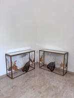 Wandtafel (2) - goudkleurig metaal - Consolle, Nieuw