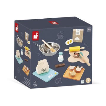 Janod houten bakset - Keukenspeelgo van €31,99 voor €31,90, Ophalen of Verzenden, Nieuw