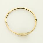 Armband - 18 karaat Geel goud, Witgoud Saffier - Diamant, Sieraden, Tassen en Uiterlijk, Armbanden, Nieuw