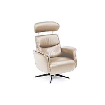 Relaxfauteuil Ijmuiden - relaxfauteuils - Creme, Nieuw, Stof