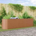 vidaXL Verhoogd bed Bruin 320 x 80 x 81 cm Staal, Verzenden, Nieuw, Metaal, 60 tot 100 cm
