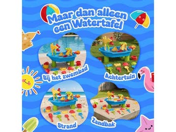 KidzKraze® Watertafel M - Zandtafel Kind - 4-laags ontwerp -, Verzenden, Nieuw