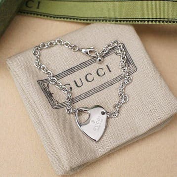 Zonder minimumprijs - Gucci - Schakelarmband - Cut-out Heart