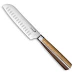 Déglon Mini Santoku – Compact Keukenmes – Hout & Roestv, Ophalen of Verzenden, Nieuw, Hout, Los bestek