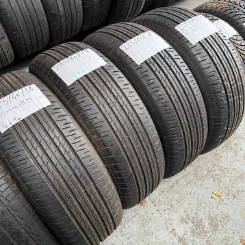 4 x Bridgestone 225-60-18 Zomerbanden 8mm, 18 inch, Gebruikt, Ophalen of Verzenden, Band(en)