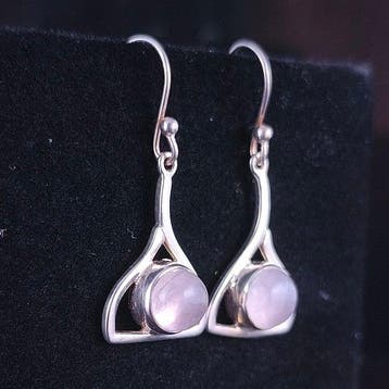 Quartz - Zilver - Oorbellen - Oorbellen Ware Liefde