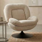*WOONWINKEL* Draaibare Fauteuil Modern Beige, Huis en Inrichting, Fauteuils, Verzenden, Nieuw, Stof