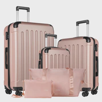 YONSLY 5-delige Reisbagage Set: Koffers, Reistas & Toilettas, Verzenden, Nieuw