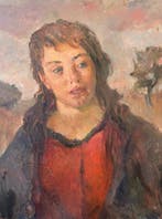 Antonio Bresciani (1902-1998) - Contadinella, Antiek en Kunst